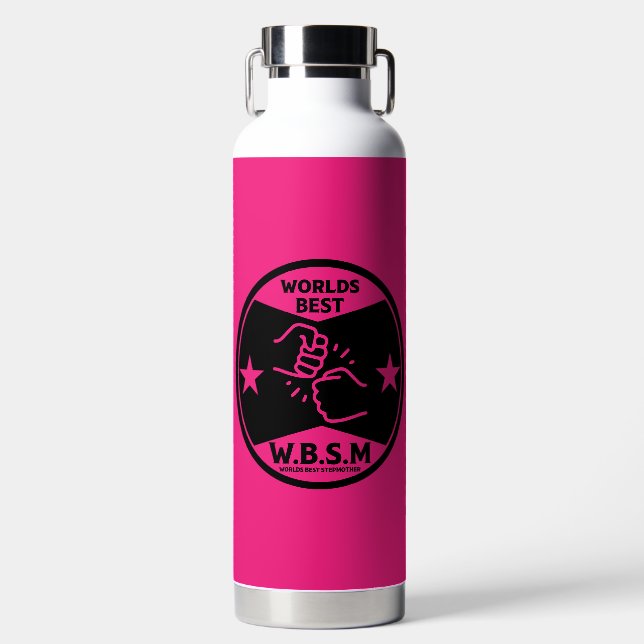 WORLDS BEST STEP MOTHER WATER BOTTLE (Front)