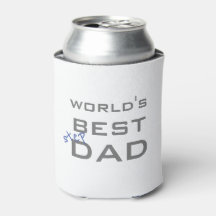 World's Best Stepdad Custom Can Cooler