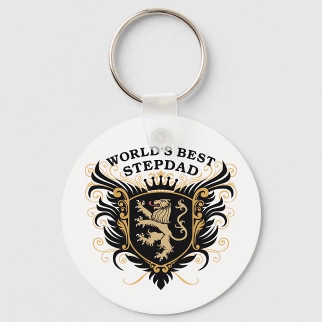 World's Best Stepdad Keychain (Front)