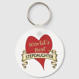World's Best Stepdaughter Keychain