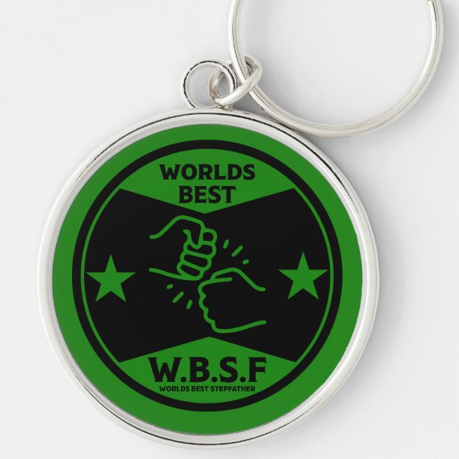WORLDS BEST STEPFATHER KEYCHAIN (Front)