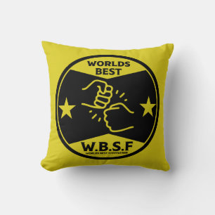 WORLDS BEST STEPFATHER THROW PILLOW