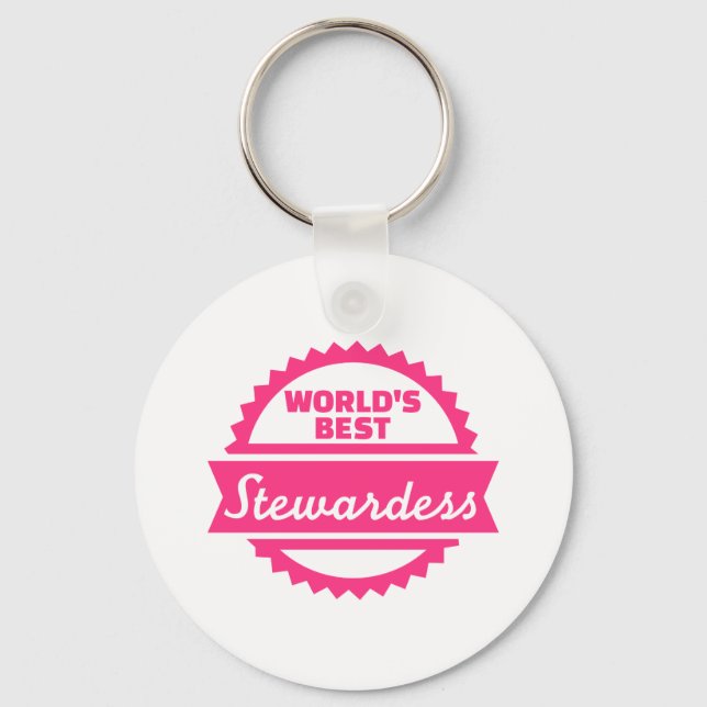 World's best Stewardess Keychain (Front)