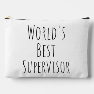 World's Best Supervisor Accessory Pouch