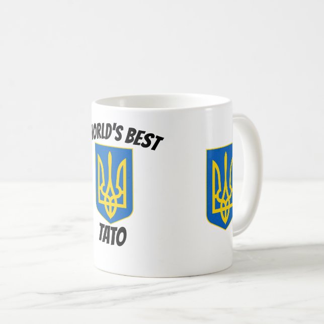 World's Best Tato Dad Tryzub Morphing Mug (Front Right)