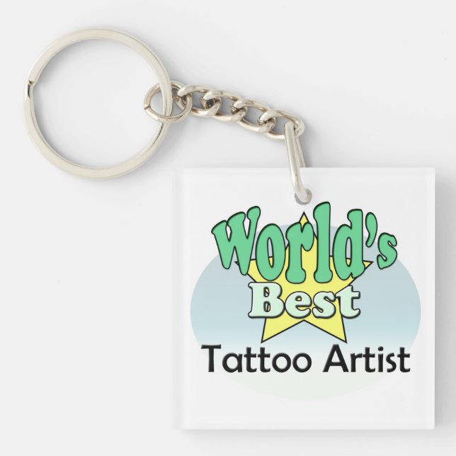 World's best Tattoo Artist Keychain (Front)