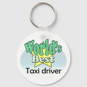 World's best taxi driver keychain