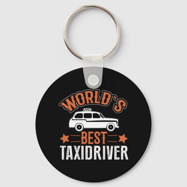 World's Best Taxi Driver Keychain (Front)