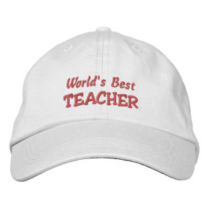 World's Best TEACHER-All Occasions Embroidered Hat