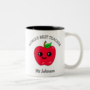 World's Best Teacher Appreciation Gift Two-Tone Coffee Mug