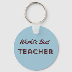 World's Best Teacher Keychain