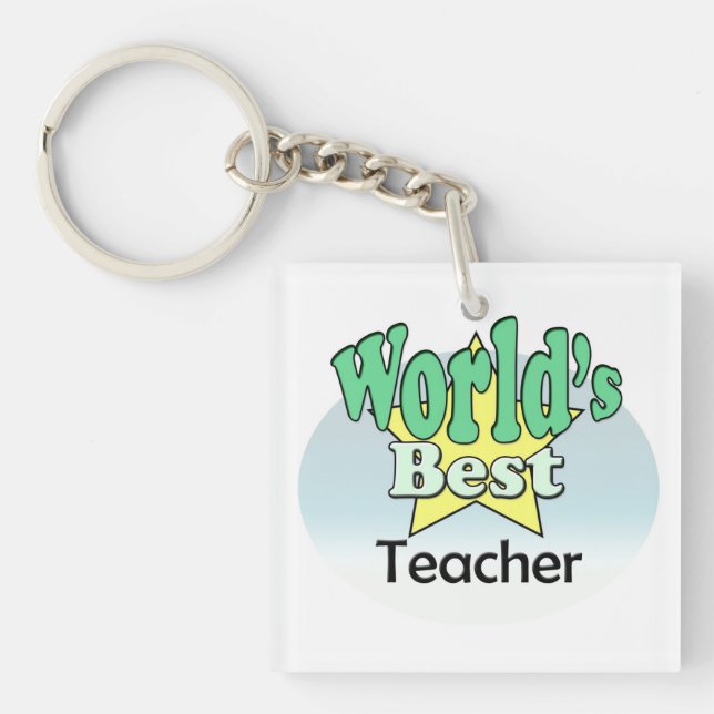 World's best Teacher Keychain (Front)