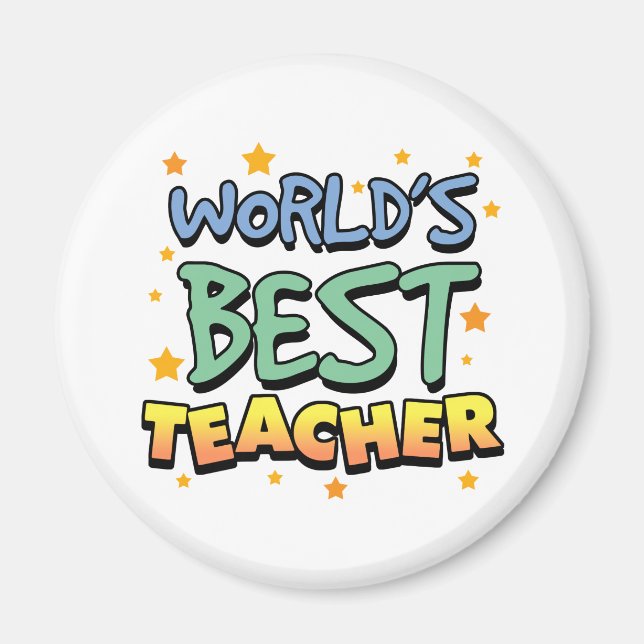 World's Best Teacher Magnet (Front)