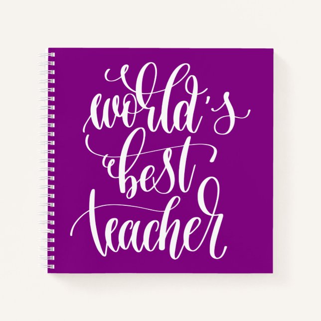 World's Best Teacher Notebook (Front)
