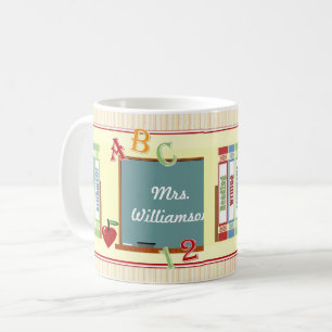 Worlds Best Teacher Personalized Art Mug