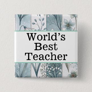 World's best teacher pin