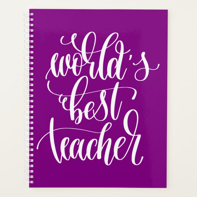 World's Best Teacher Planner (Front)