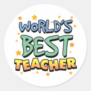 World's Best Teacher Stickers