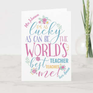 worlds best teacher teaches me card