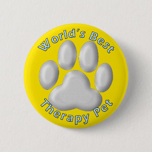 World's Best Therapy Pet 2 Inch Round Button