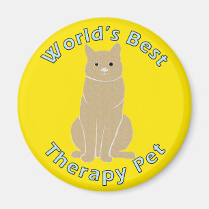 World's Best Therapy Pet Magnet