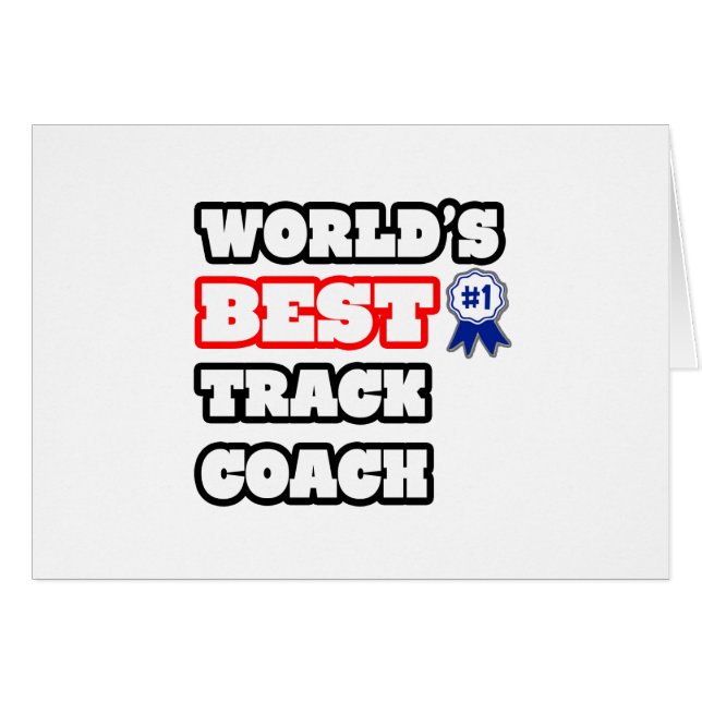 World's Best Track Coach (Front Horizontal)
