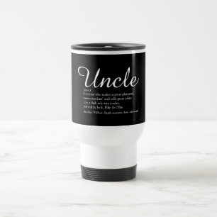 World's Best Uncle Funcle  Fun Definition Script Travel Mug