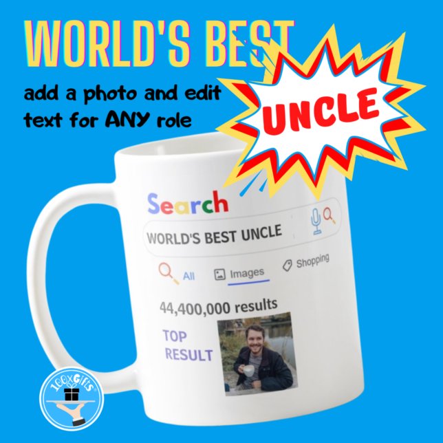 WORLD'S BEST UNCLE - Funny Image Search Results Coffee Mug (Creator Uploaded)