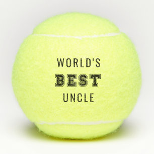 World's Best Uncle Monogrammed Tennis Balls