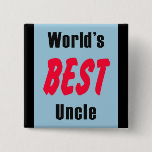 World's best uncle pin