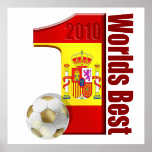 Worlds Best World No 1 Spain World Champions Poster