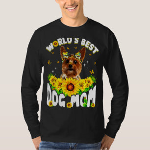 World's Best Yorkshire Terrier Dog Mom Mother's D T-Shirt