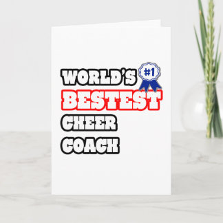 World's Bestest Cheer Coach Card