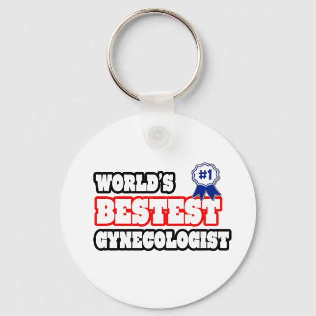 World's Bestest Gynecologist Keychain (Front)