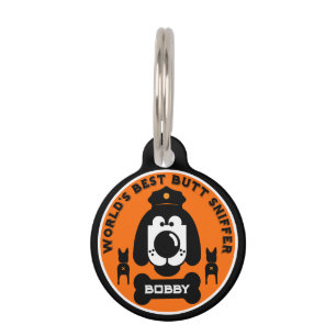 World's Butt Sniffer Dog Pet Tag