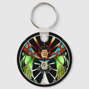 Worlds Collide Turtles Keychain