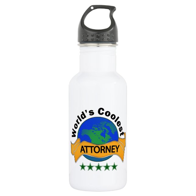 World's Coolest Attorney 532 Ml Water Bottle (Front)