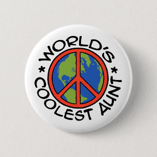 World's Coolest Aunt 2 Inch Round Button