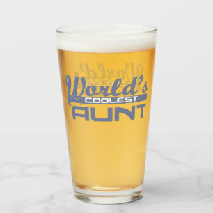 World's Coolest Aunt Glass