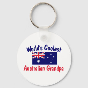 World's Coolest Australian Grandpa Keychain