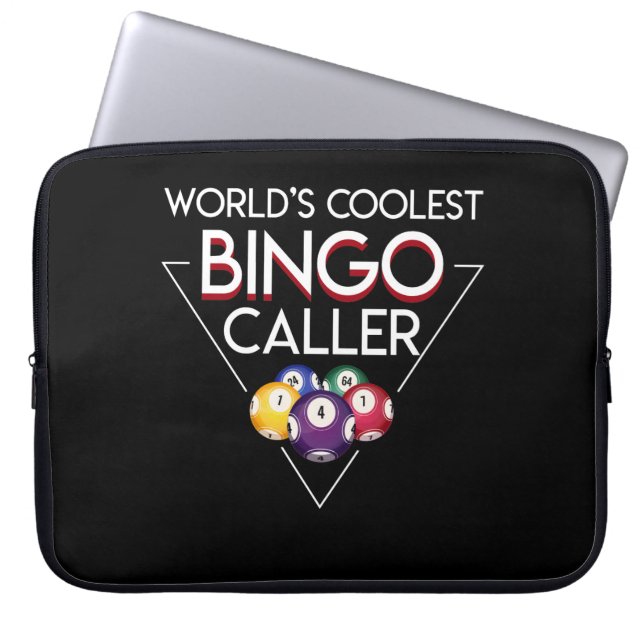 Worlds Coolest Bingo Caller Bingo Caller Laptop Sleeve (Front)