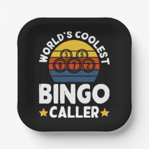 World's Coolest Bingo Caller Paper Plate