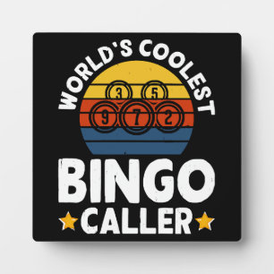 World's Coolest Bingo Caller Plaque