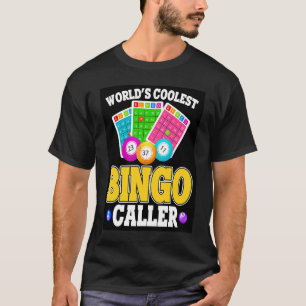 World's Coolest BINGO Caller Retro  Bingo Present T-Shirt
