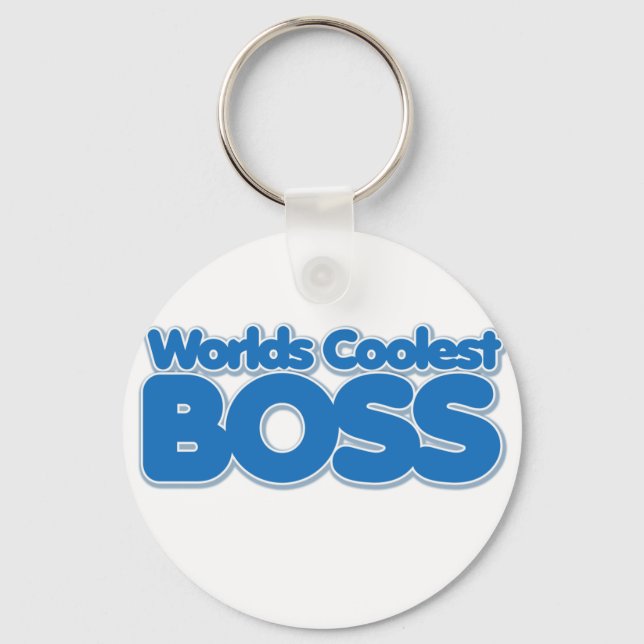 Worlds Coolest Boss Keychain (Front)