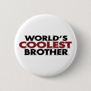 Worlds Coolest Brother 2 Inch Round Button