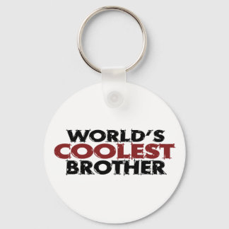 Worlds Coolest Brother Keychain