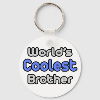 World's Coolest Brother Keychain