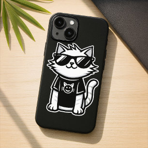Worlds Coolest Cat with Sunglasses Black iPhone 16 Case
