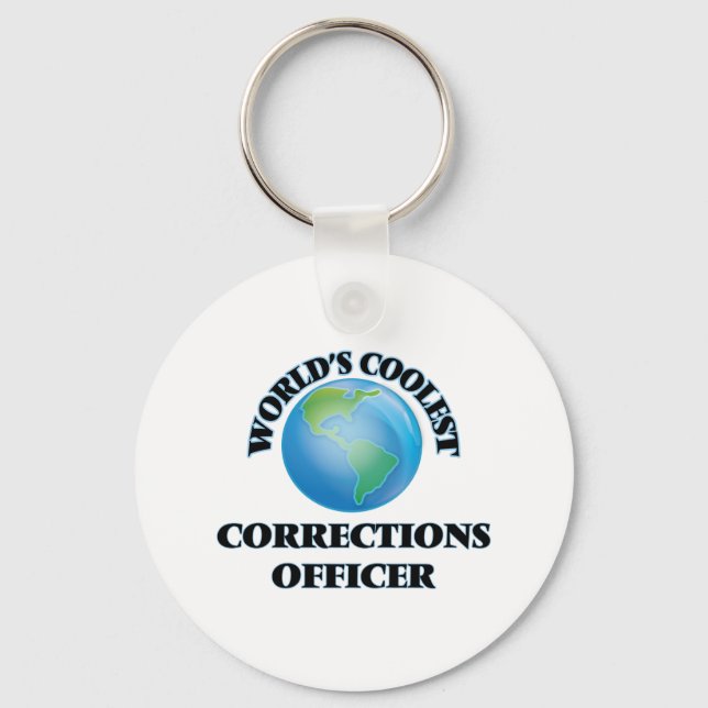 World's coolest Corrections Officer Keychain (Front)